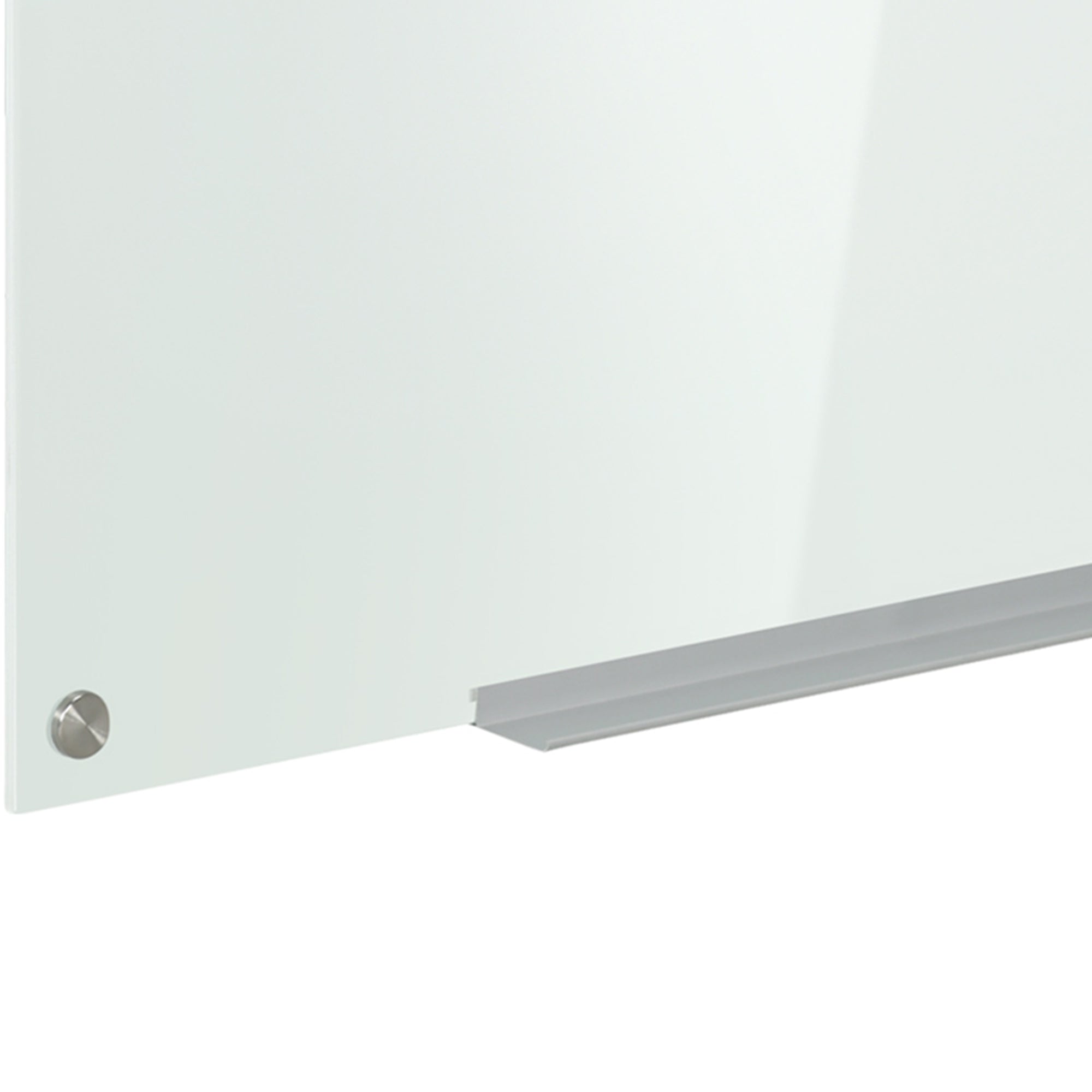 Whiteboard Magnetic Board with 4 Pens, 6 Magnets, 1 Sponge, 1 Shelf, Easel Glass Panel Wall-Mountable Easy to Wipe 90 x 60 cm