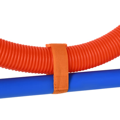 Dog Agility Training Equipment, Agility Exercise Set, Dog Agility Set, Slalom Hurdles Jump Ring for Dogs, 3 in 1 Dog Sports Training Area, Blue+Red