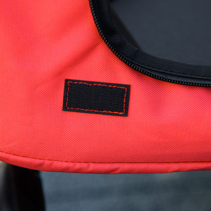 Foldable Pet Stroller Dog Cat Includes Cushion Wheels with Brake 600D Oxford Fabric Steel 102 x 62 x 105 cm Red