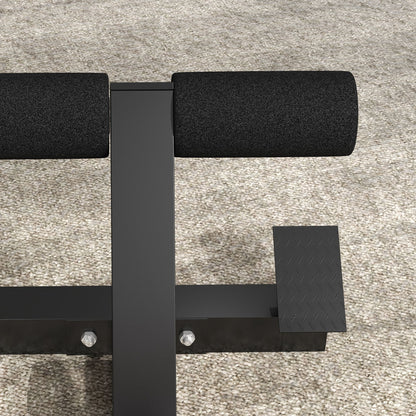 SPORTNOW Roman Chair with Thick Padding and Triangle Steel PU Structure, 126x70x67-84 cm, Black