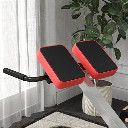 SPORTNOW Roman Chair with Thick Padding and Triangle Steel PU Structure, 126x70x67-84 cm, Black