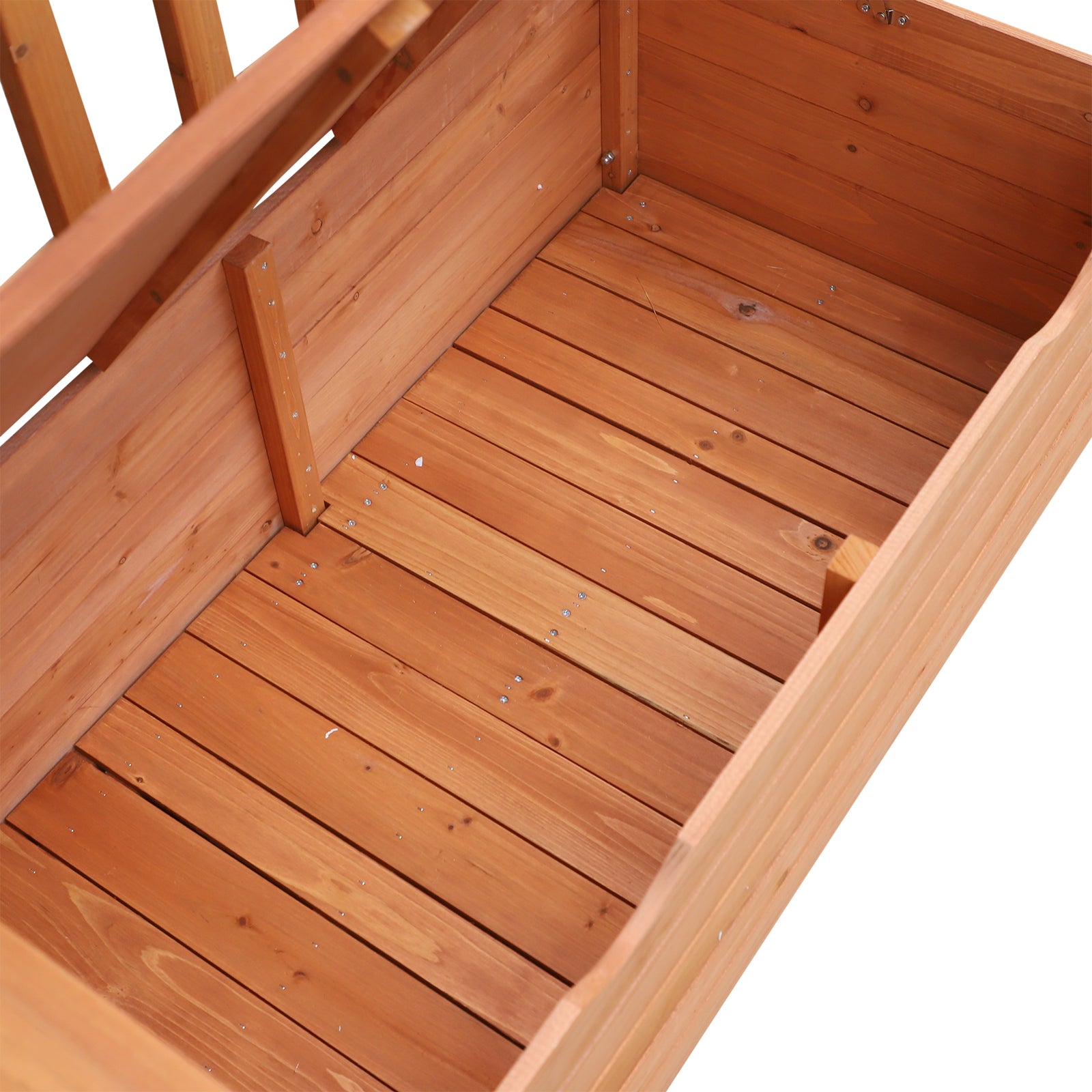 Garden Bench in Fir Wood with Storage Chest dim. 112L x 58W x 84H cm