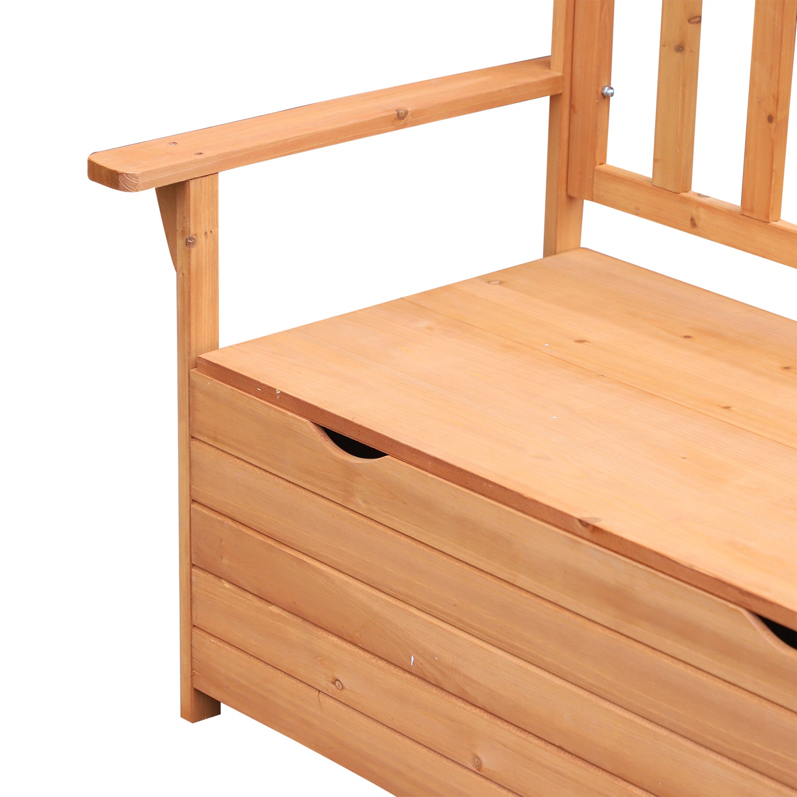 Garden Bench in Fir Wood with Storage Chest dim. 112L x 58W x 84H cm