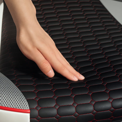 PU and Mesh Upholstered Gaming Chair Gamer Chair with Tilt Function Adjustable Height for Home Office Study Multicolor