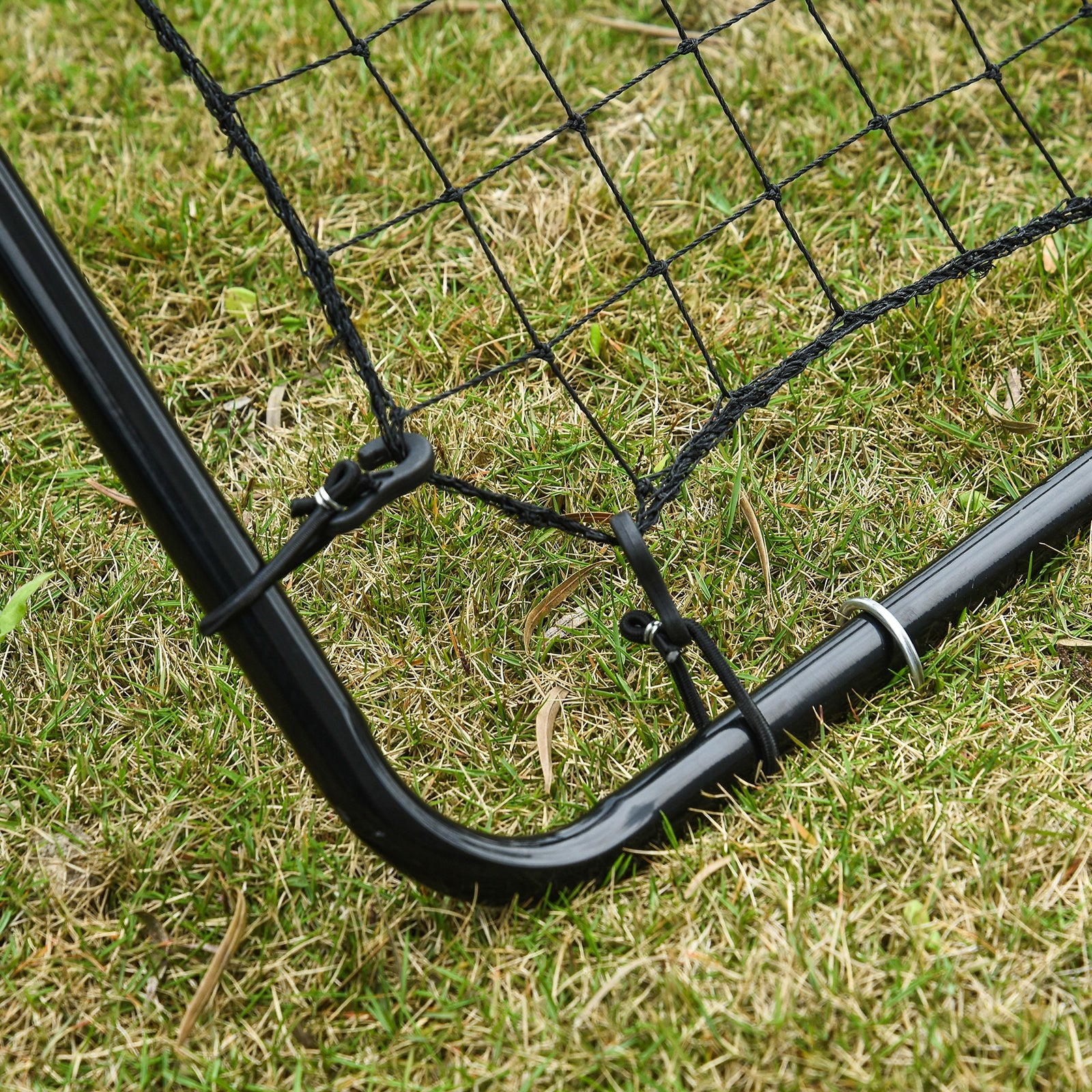 Rebounder for Soccer Portable with Strike Zone Rebound Net Kickback Rebound Wall for Baseball Basketball Soccer Goal for Kids and Teens Training 75x126cm, Black