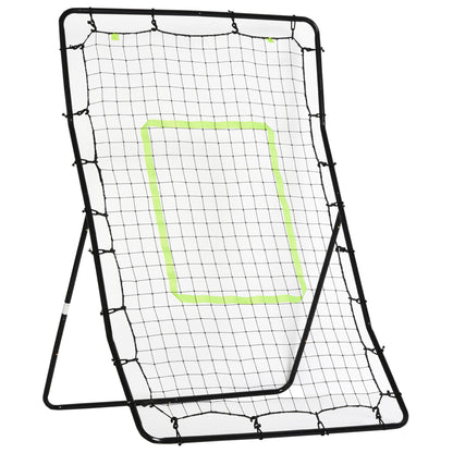 Rebounder for Soccer Portable with Strike Zone Rebound Net Kickback Rebound Wall for Baseball Basketball Soccer Goal for Kids and Teens Training 75x126cm, Black