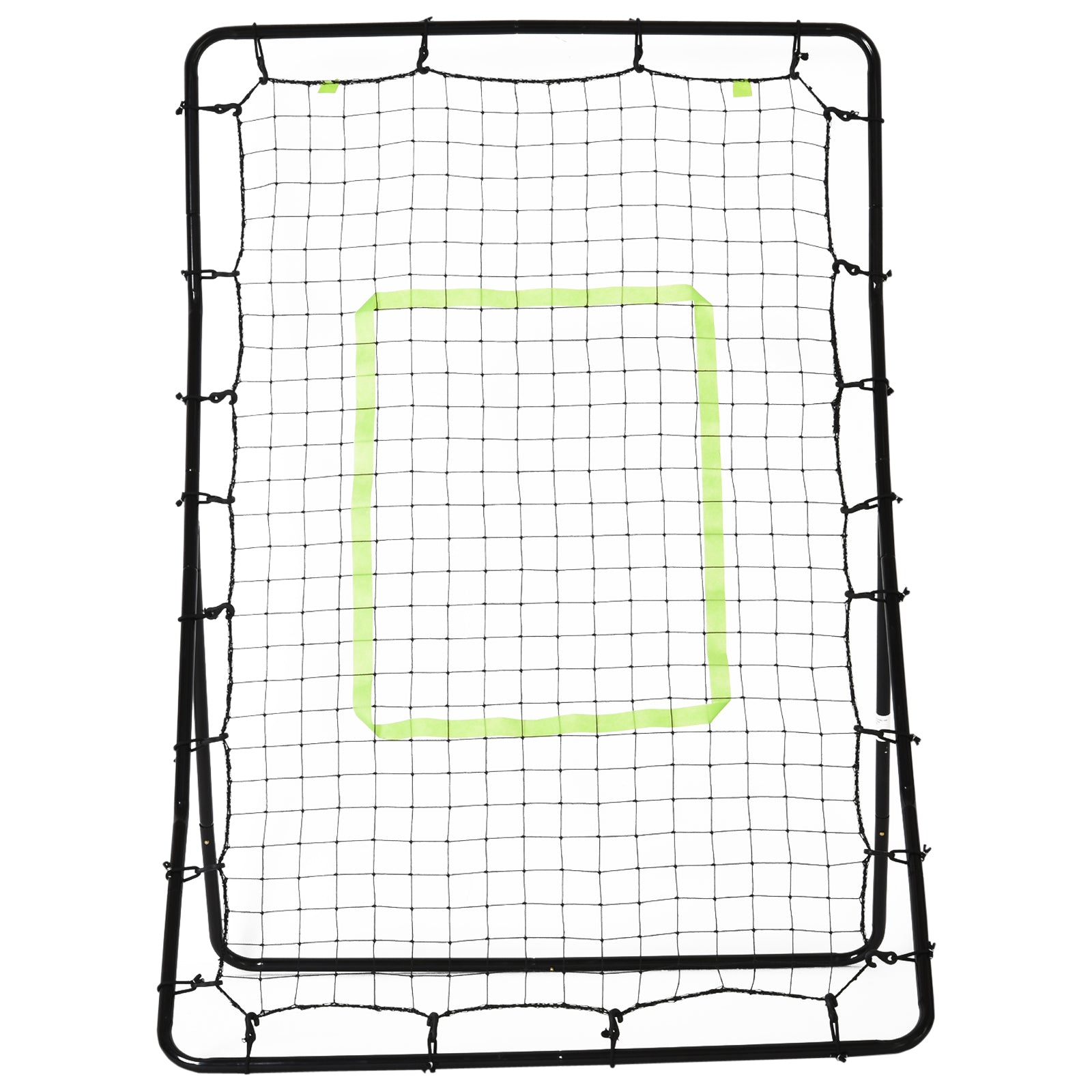 Rebounder for Soccer Portable with Strike Zone Rebound Net Kickback Rebound Wall for Baseball Basketball Soccer Goal for Kids and Teens Training 75x126cm, Black