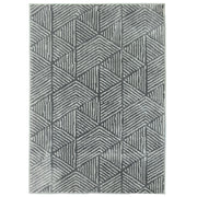 Short Pile Living Room Carpet in Modern Style, Washable Area Rug, Carpet for Living Room, Bedroom, 150 x 80 cm Dark Gray