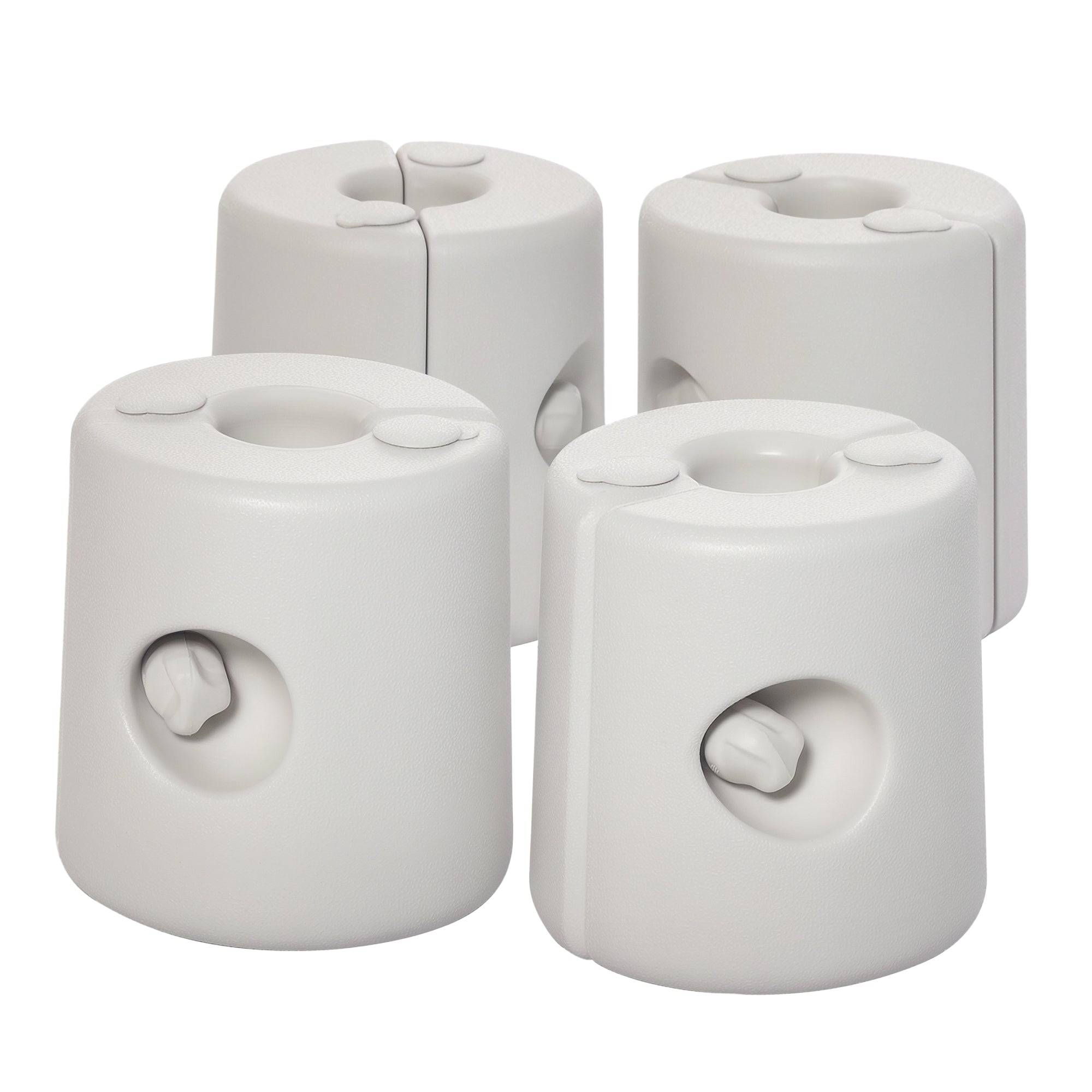 4 x Gazebo Weights Stand Foot Securement Party Tent Filling with Water/Sand PE ∅24xH25cm