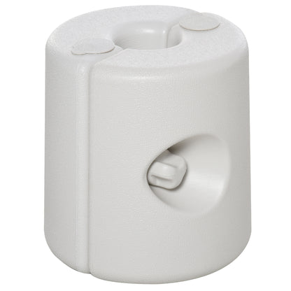 4 x Gazebo Weights Stand Foot Securement Party Tent Filling with Water/Sand PE ∅24xH25cm