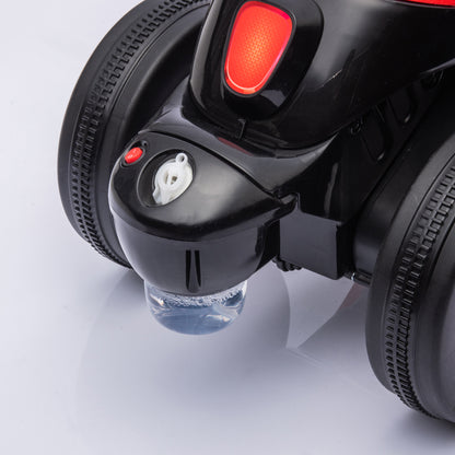 Electric Motorbike for Kids 2+ Years Battery Powered Kids Bike 6V with Bubble Blowing Function Headlights Music Kids Bike with 3 km/h Speed Load 30 kg Red