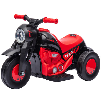 Electric Motorbike for Kids 2+ Years Battery Powered Kids Bike 6V with Bubble Blowing Function Headlights Music Kids Bike with 3 km/h Speed Load 30 kg Red
