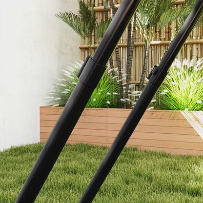 Soccer Rebounder, Rebound Wall with Edge Protection Pegs, Adjustable in 5 Steps, Portable Rebound, Soccer Goal for Teens, Rebound Wall for Handball Training 128x118x120cm, Black