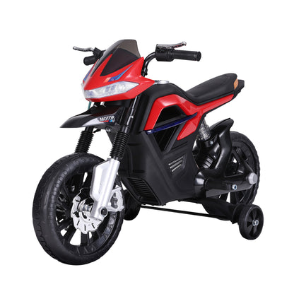 Kids Electric Motorcycle Toy Bike +3 Years 6V Battery with Lights and Music 105x52.3x62.3cm Red
