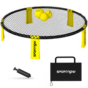 SPORTNOW Roundnet Set Game Set with Game Net 3 Balls Carry Bag Ball Pump Spikeball Set for Garden Beach Park Indoors