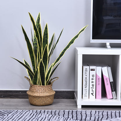 Artificial Sansevieria in Pot, Indoor and Outdoor Plant with 21 Leaves (Ø15cm x 77cm)
