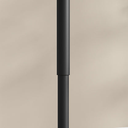 Bar Table Standing Table Round Dining Table for 2 People, Kitchen Table with Marble Look for Living Room, Dining Room, Small Spaces, Black, Ø60 x 68-93.5cm