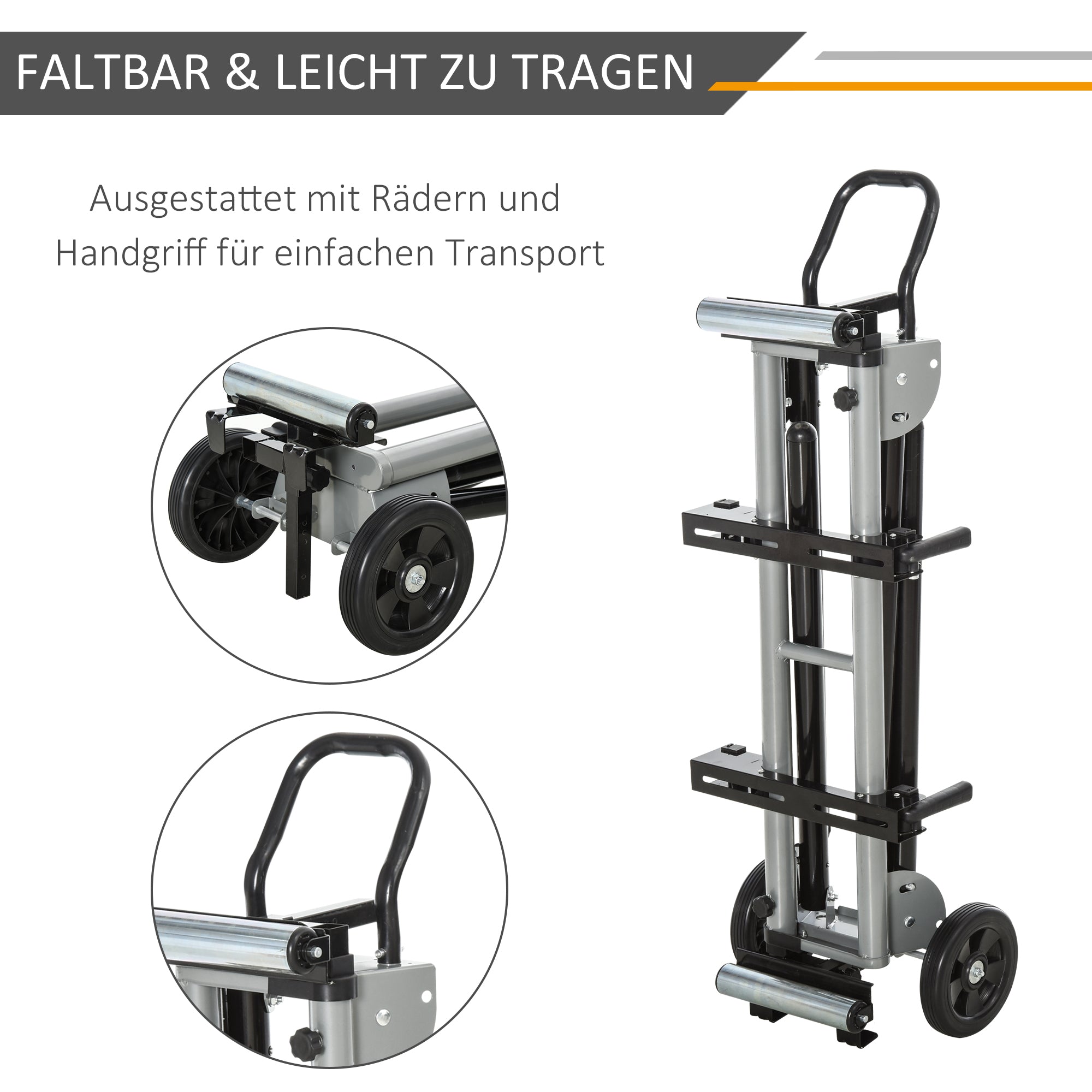 Stand for Chop Saws Workbench for Chop and Miter Saws Saw Stand Chop Saw Steel Black+Silver Side Extension 123.5-245 cm