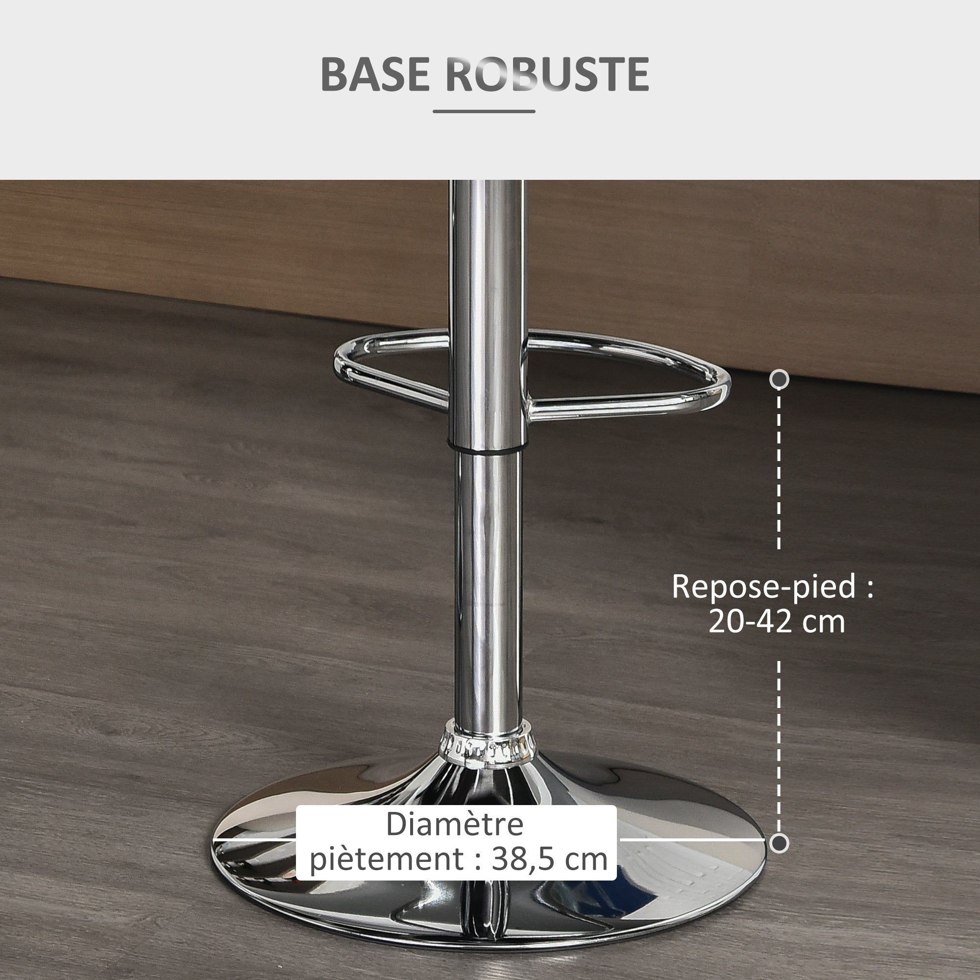Set of 2 Contemporary Design Bar Stools Adjustable Seat Height 59-81 cm 360° Swivel Linen Gray