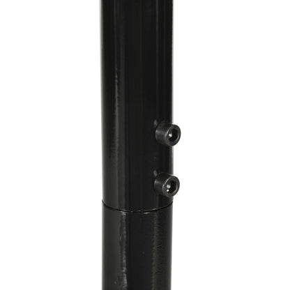 Hanging Chair Stand, Hanging Chair Support, X Base, C Frame, Spring Loop Included, Sturdy Metal Frame, max. load 120 kg, 114 x 80 x 208 cm, Black