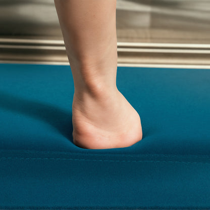 Padded velvet end of bed bench with metal legs, for bedroom dining room living room hallway, 109.5 x 39.5 x 45.5 cm, green