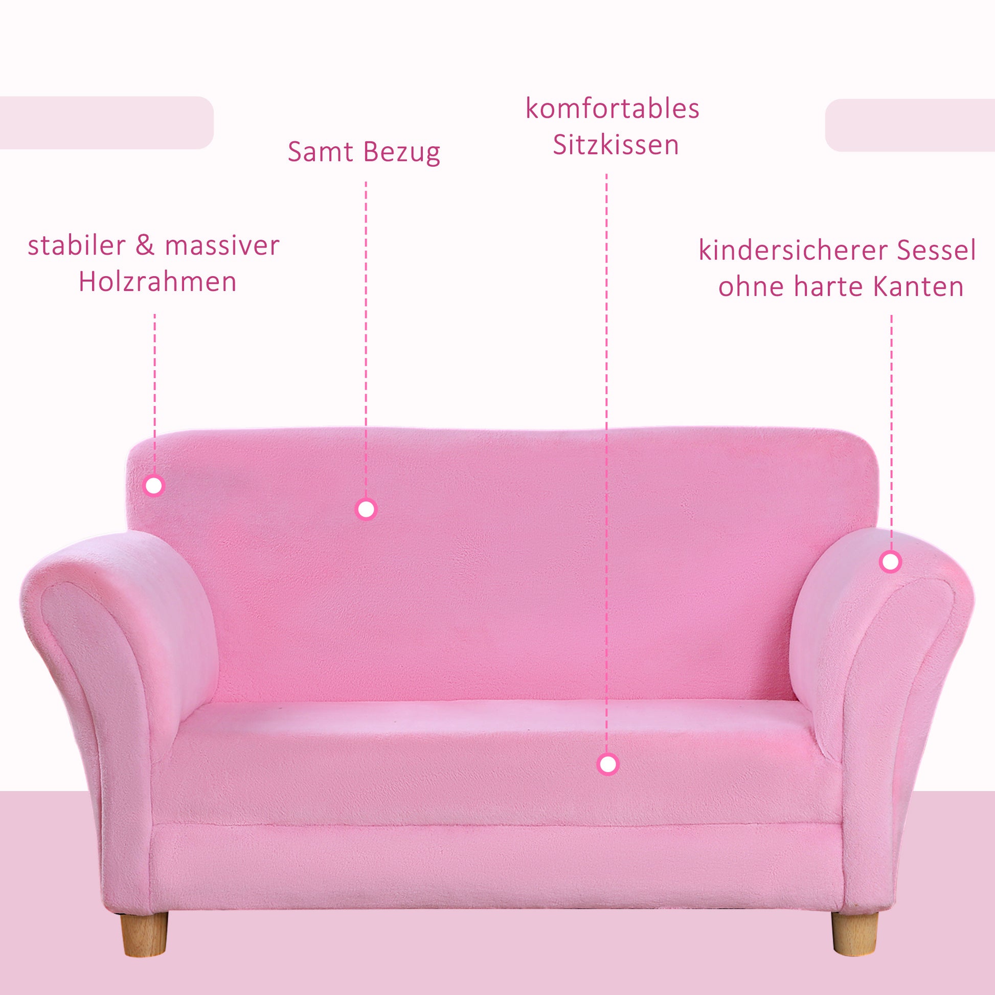 Children's Sofa Kids Chair Sofa Couch Children's Room Soft Sofa Double Sofa Single Sofa (Strawberry Sofa)