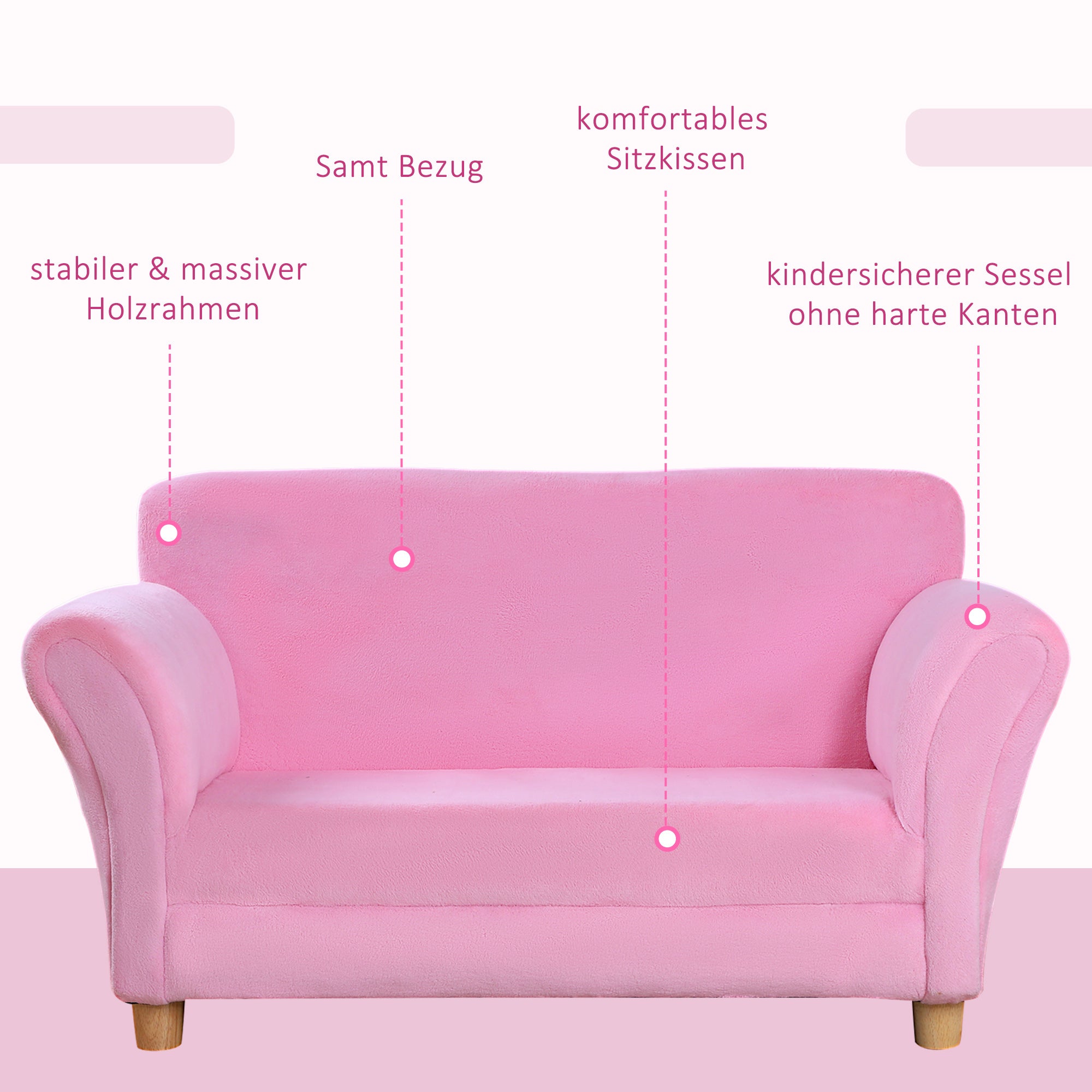 Children's Sofa Kids Chair Sofa Couch Children's Room Soft Sofa Double Sofa Single Sofa (Strawberry Sofa)