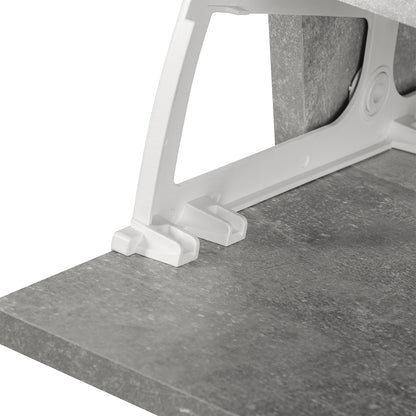 Entryway Hall Tree with Mirror Coat Rack and Shoe Bench 2-Piece Entryway Furniture with 6 Hooks Shelves and Flip-Down Drawer for Hallway Gray