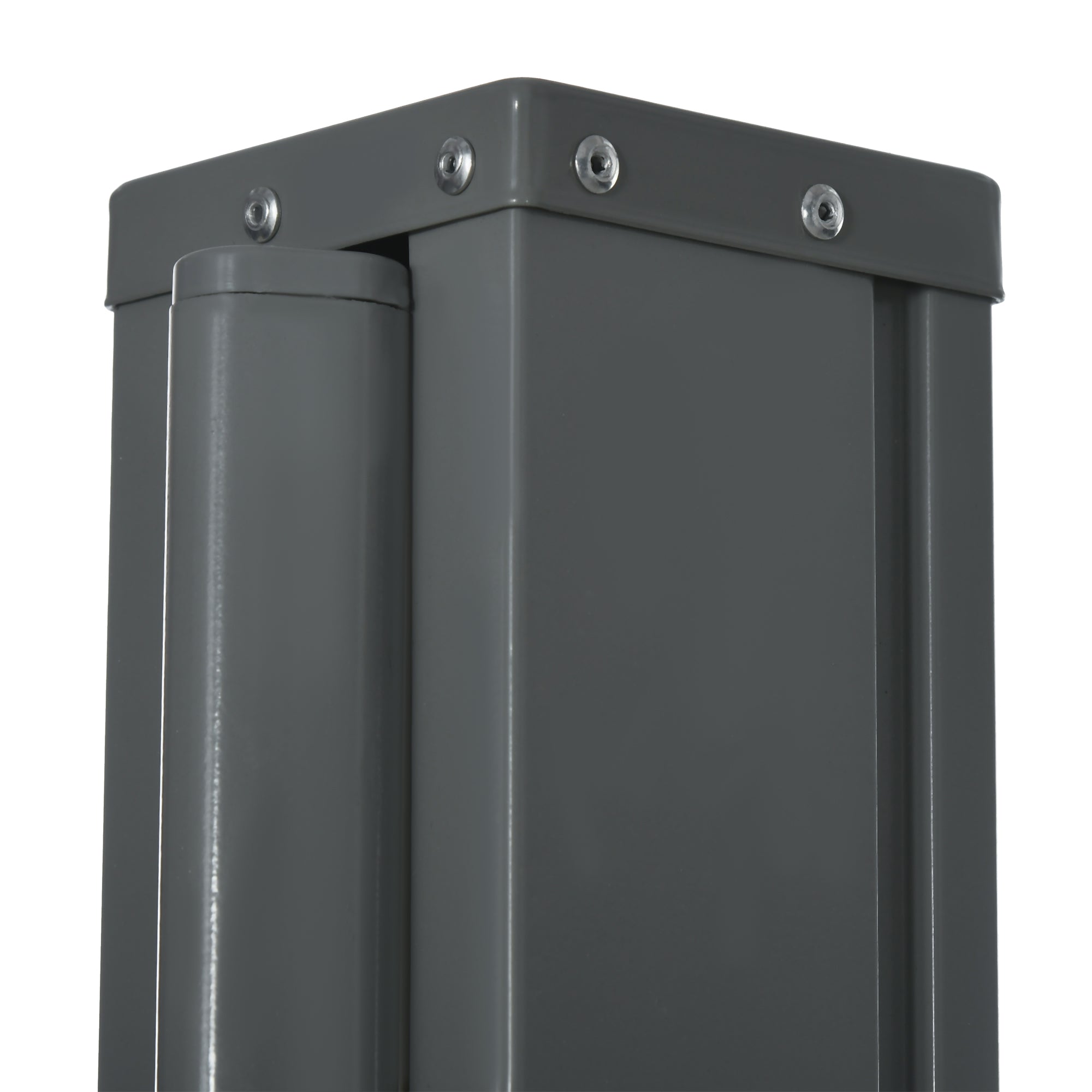 Side Awning Retractable Privacy Screen dim. 3L x 1.6H m metal Waterproof UV-resistant High-density 180 g/m² Black