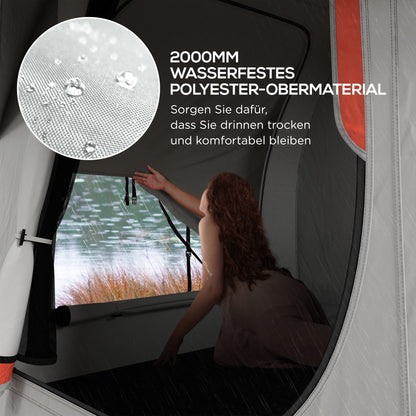 Rear Tent Car Tent for 6 People, Waterproof 2000mm Car Tent with Sunshade Rain Layer SUV Rear Hatchback Tent with UV Protection, Awning Sun Protection for Camping, Travel 240 x 210 x 210 cm