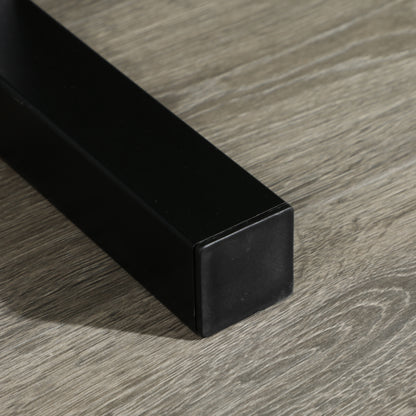 SPORTNOW 2-Level Dumbbell Rack Steel Dumbbell Storage Stand for Home Gym Load 270 kg 94x52.5x82 cm Black