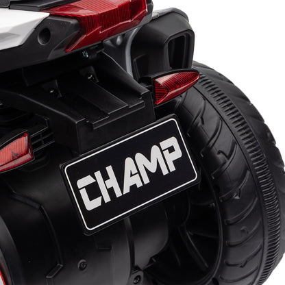 Electric Motorcycle for Kids 3+ Years 6V Battery-Powered Motorcycle with Lights Music Horn Wide Tires Kids Motorcycle with 3 km/h Speed Black