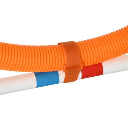 3-Piece Dog Agility Set Training for Pets Pet Training Set Including Bag Easy to Carry Plastic White+Yellow