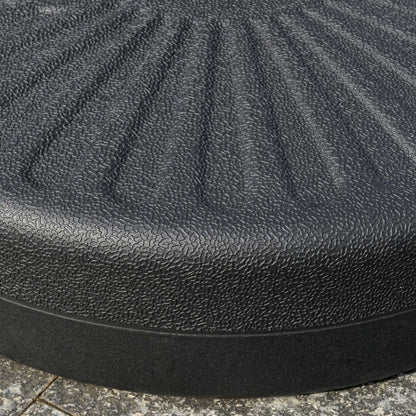 Umbrella Stand 22 kg Round Umbrella Base, Umbrella Weight, Stand for Umbrella 38/48mm Pole Diameter, for Balcony, Terrace, Garden, Black