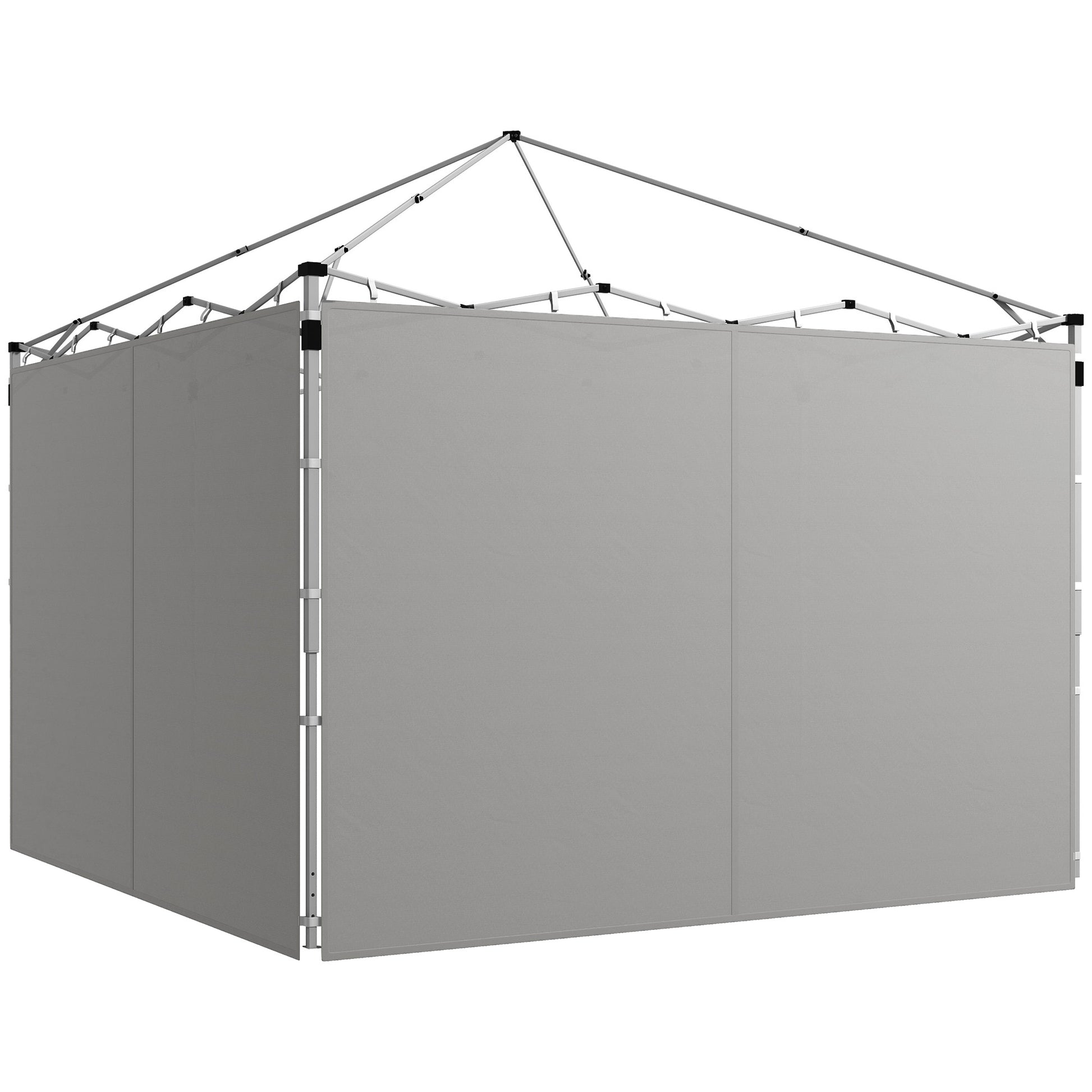 Gazebo Side Panels, for 3x3m or 3x6m Pop Up Gazebo, 2 packs of replacement side panels, gray