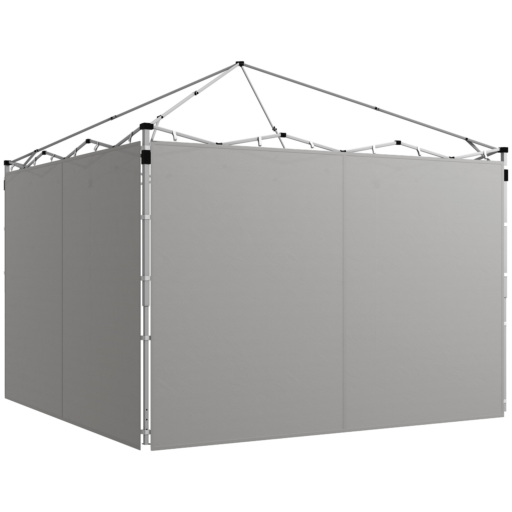 Gazebo Side Panels, for 3x3m or 3x6m Pop Up Gazebo, 2 packs of replacement side panels, gray