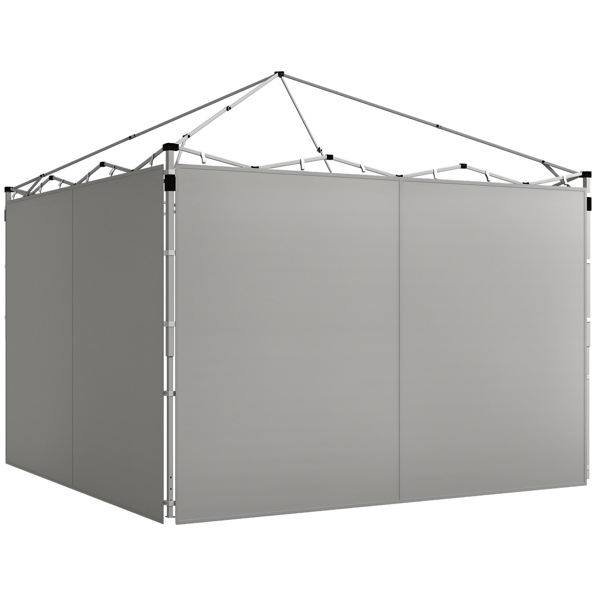 Gazebo Side Panels, for 3x3m or 3x6m Pop Up Gazebo, 2 packs of replacement side panels, gray