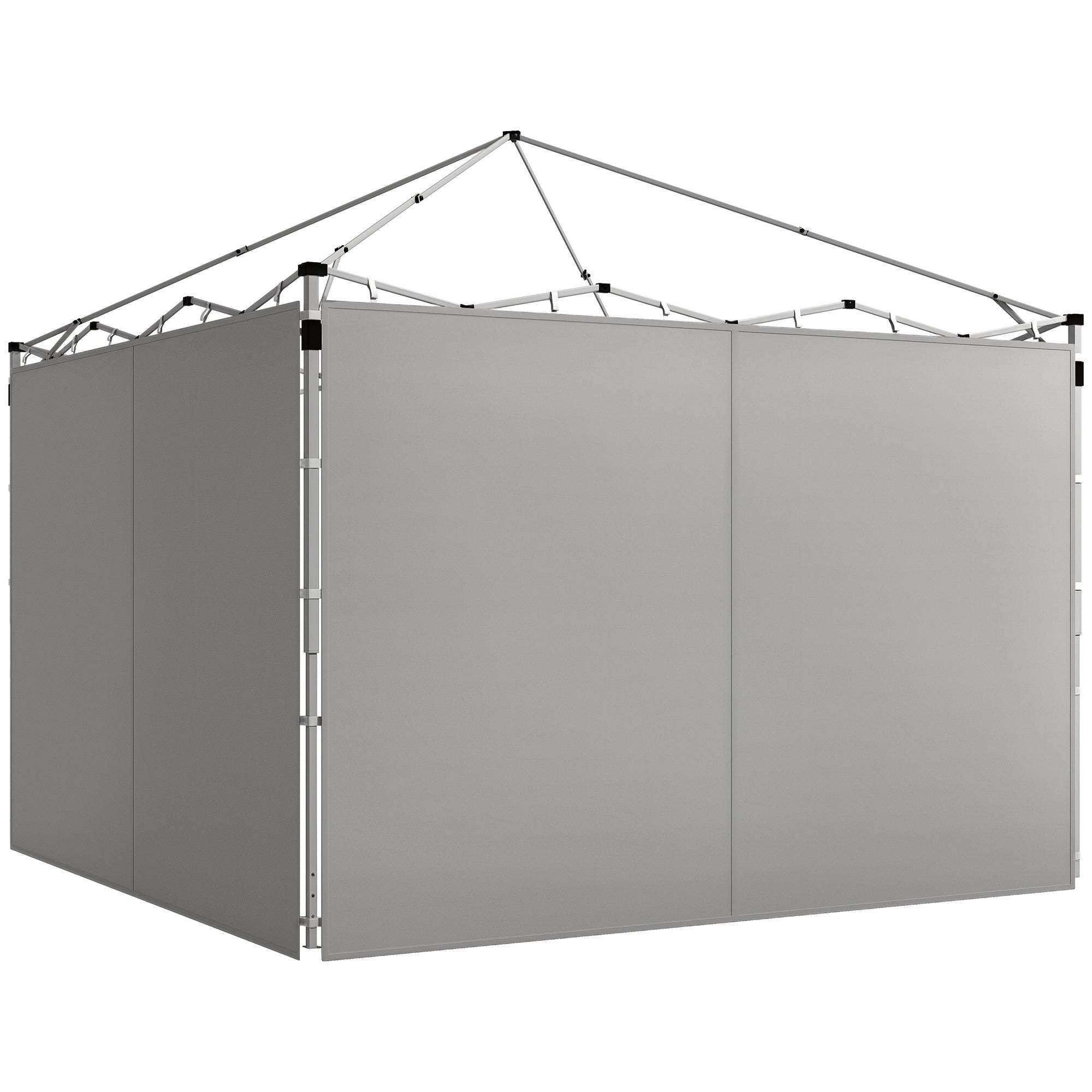 Gazebo Side Panels, for 3x3m or 3x6m Pop Up Gazebo, 2 packs of replacement side panels, gray