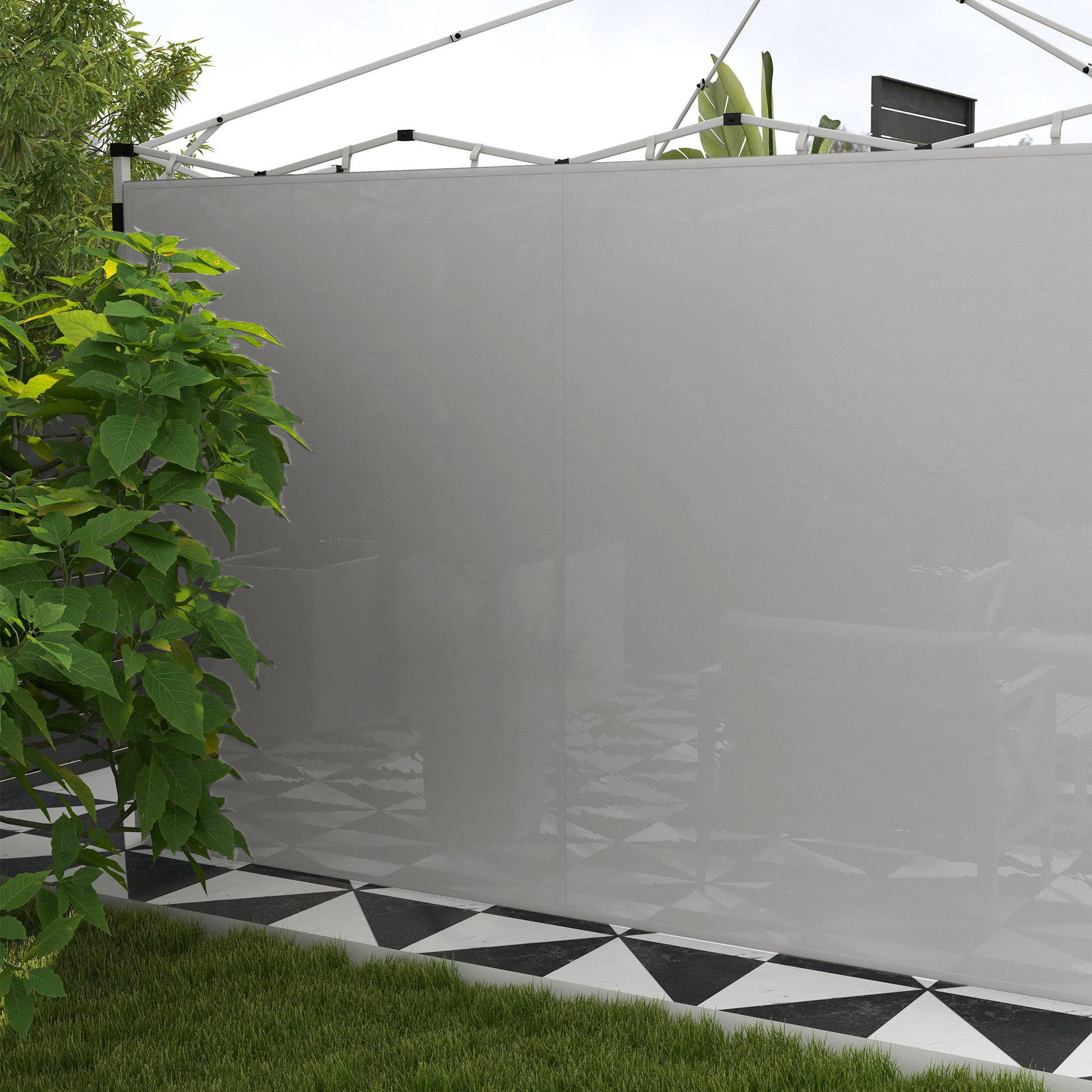 Gazebo Side Panels, for 3x3m or 3x6m Pop Up Gazebo, 2 packs of replacement side panels, gray