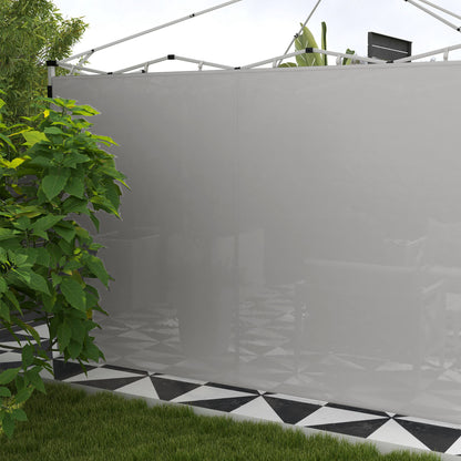 Gazebo Side Panels, for 3x3m or 3x6m Pop Up Gazebo, 2 packs of replacement side panels, gray
