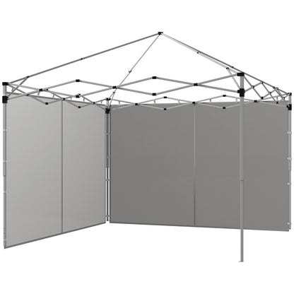 Gazebo Side Panels, for 3x3m or 3x6m Pop Up Gazebo, 2 packs of replacement side panels, gray