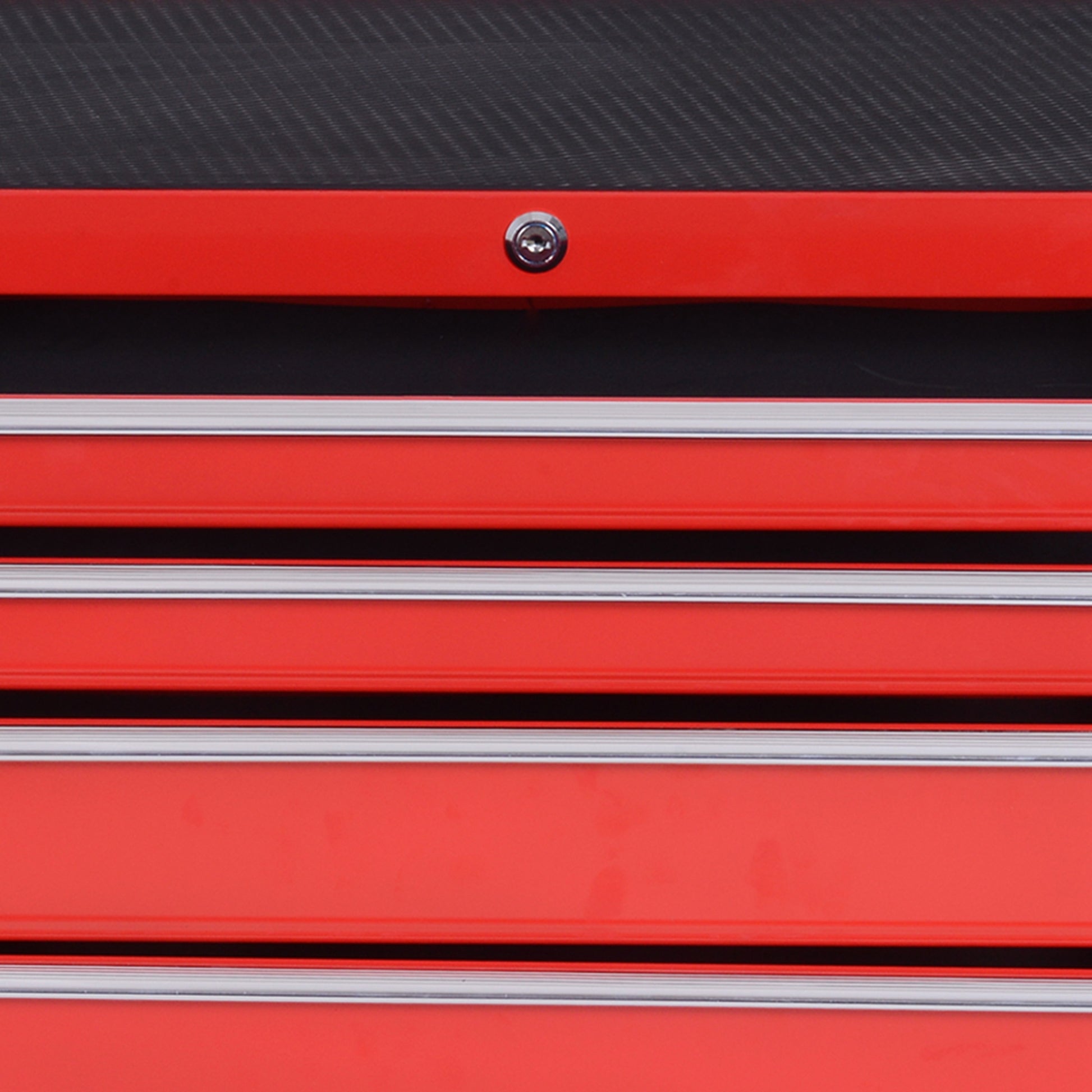 Workshop Cart with Wheels, Tool Cart with 7 Drawers, Lockable Assembly Cart with Brake, Mobile Rolling Cart, Max. Load 150kg, Steel, Red