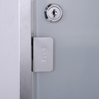 Medicine Cabinet Stainless Steel, Lockable Medication Cabinet with 3 Compartments, Glass Door Apothecary Cabinet for Medication Storage, 30 x 18 x 50 cm