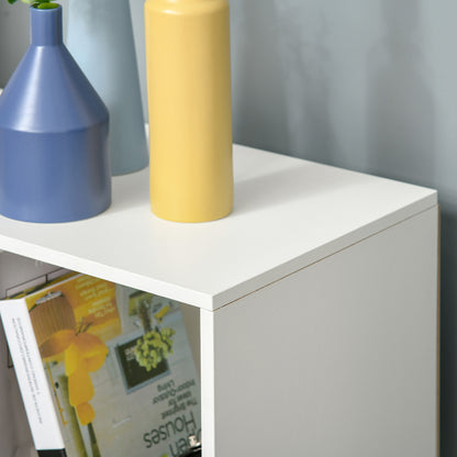 Bookshelf 3-Tier Storage Cabinet 9 Cubes Freestanding Shelf Room Divider Display Stand 91.5x29.5x91.5cm Wood