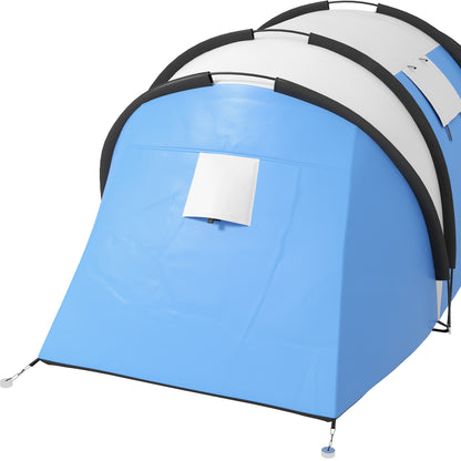 Camping Tent for 4-5 Persons, Lightly Water-Resistant, Family Tent with 2 Rooms, Side Door Window, Tent with 3000mm Water Column, Tunnel Tent Dome Tent for Camping, Travel, Garden