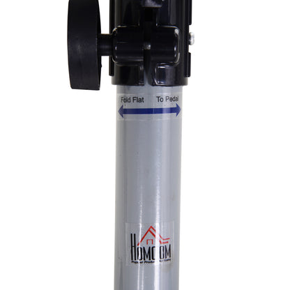 Mini Exercise Bike Leg Trainer Fitness Pedal Trainer Arm Trainer Foldable Mini Bike Stepless Resistance for Auxiliary Rehabilitation and Mobility Steel Gray 13" x 13.4" x 12.6"