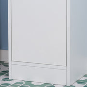 Bathroom Tall Column Cabinet Storage Cupboard with Adjustable Shelf - 30 x 28 x 170 cm - White