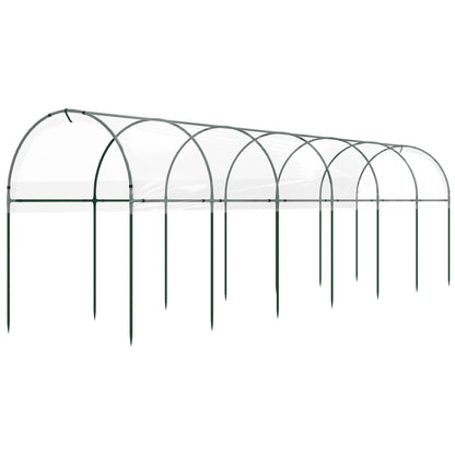 Garden Greenhouse, Tomato Greenhouse, Reinforced Tarpaulin, Steel Frame, for Vegetables Plants Flowers, Outdoor, 600 x 123 x 171 cm, Transparent