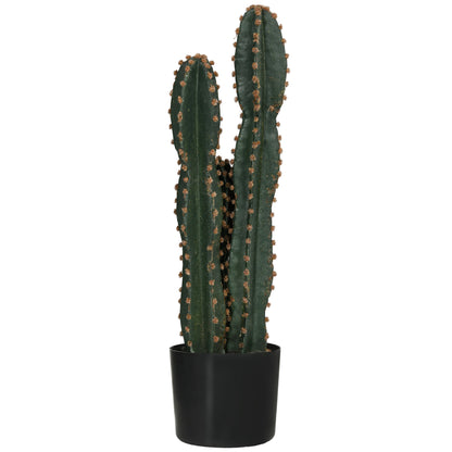 Realistic Large Artificial Cactus Big Size Plant Dimensions Ø 17 x 60H cm Green