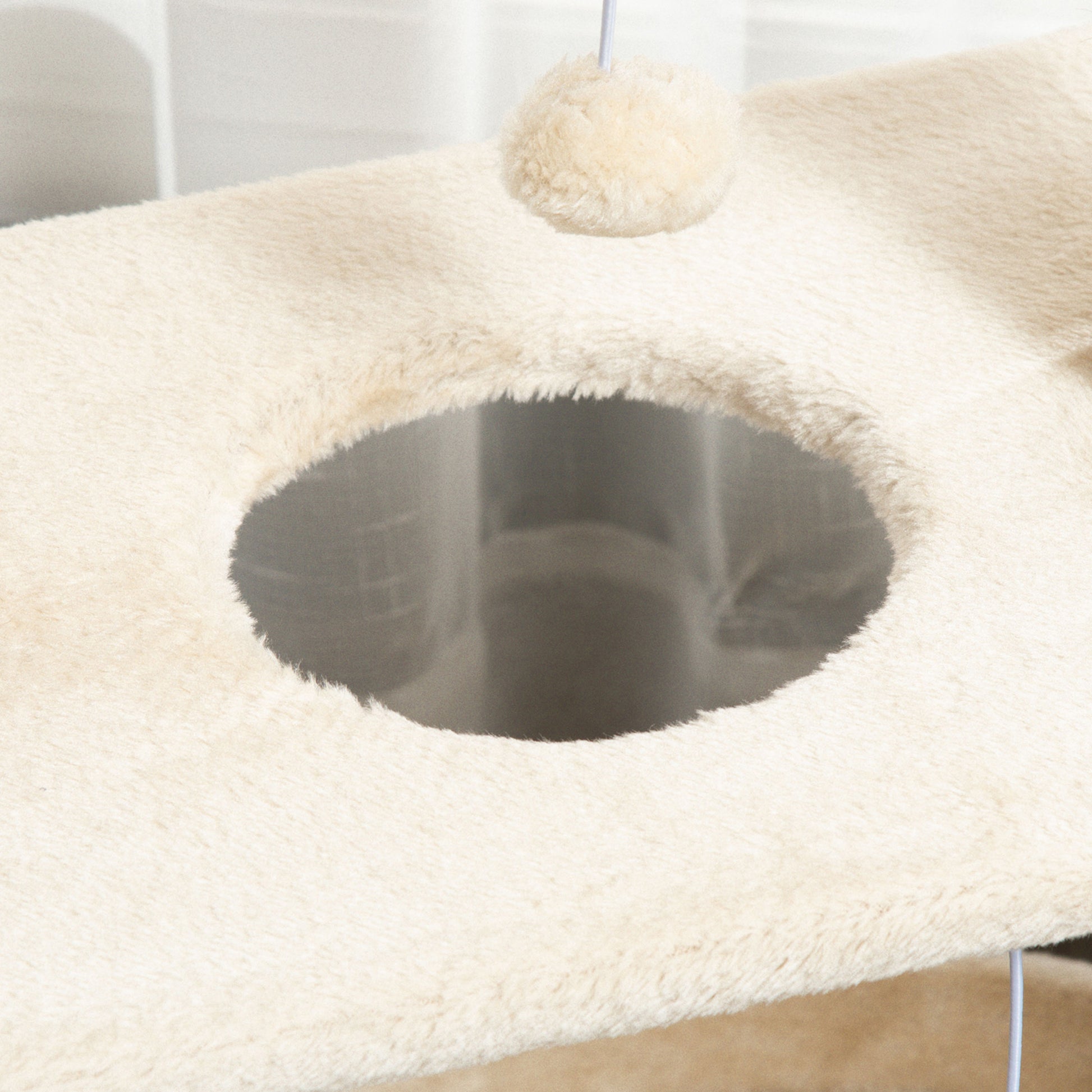 Cat Tree 76 cm Cat Tower with 2 Play Balls, Sisal Posts, Bed, Scratching Board, Multi-Level Cat Scratching Tree, Climbing Tree, for Medium-Sized Cats, Light Brown